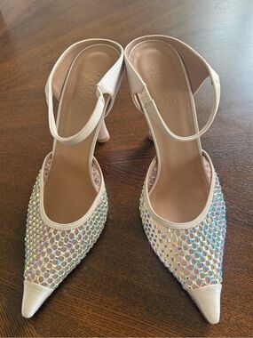 MALONE SOULIERS Vega Embellished Pink Heels